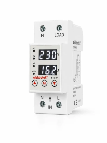 Elektrotek ETK-M1 voltaj ve akım koruma rölesi